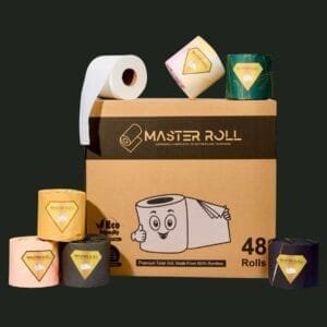 Master roll eco friendly bamboo toilet paper 48 rolls